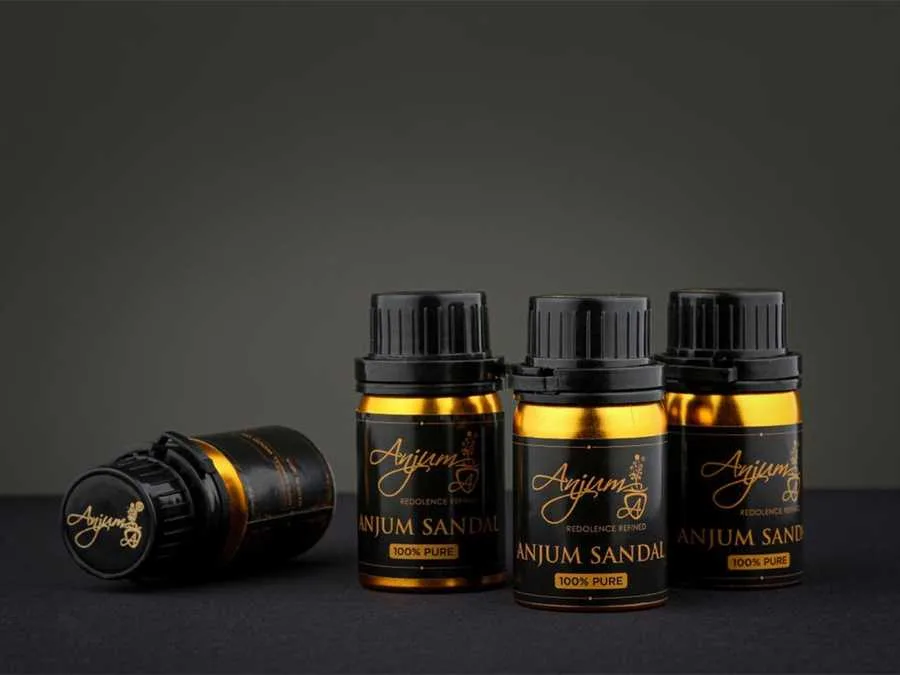 Sandalwood product bottles